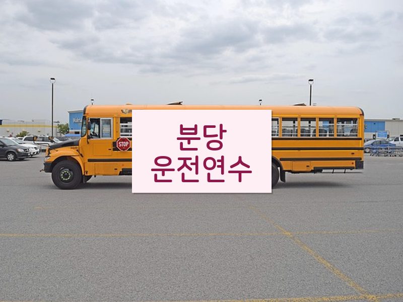 분당운전연수 후기