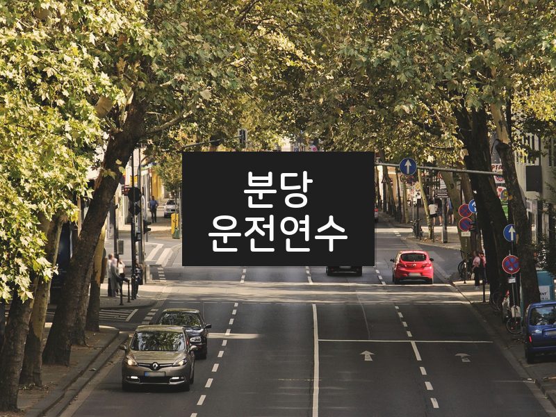 분당운전연수 후기
