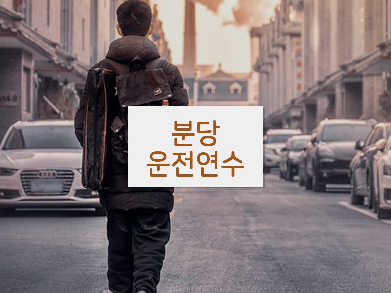 분당운전연수 후기