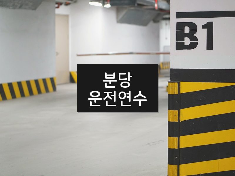 분당운전연수 후기