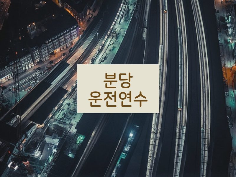 분당운전연수 후기