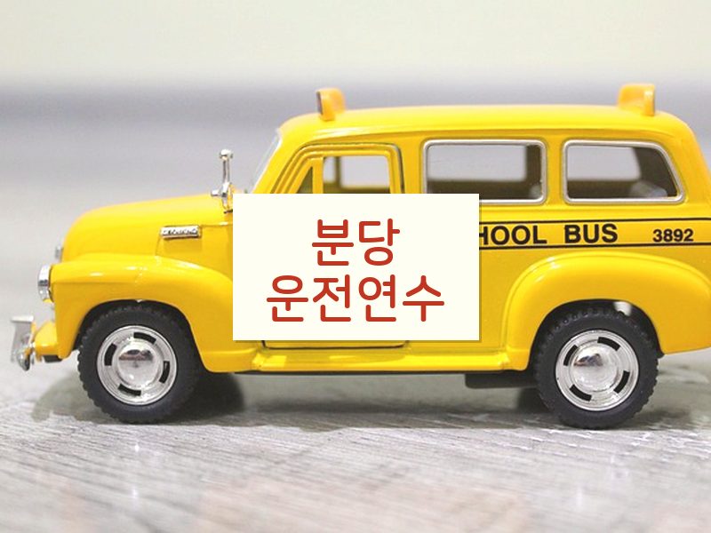 분당운전연수 후기