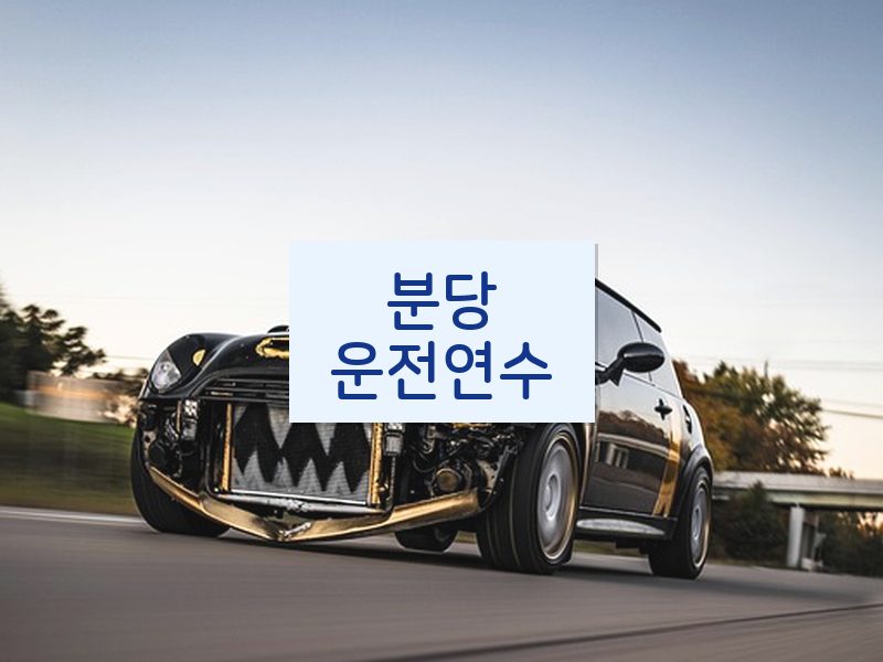 분당운전연수 후기