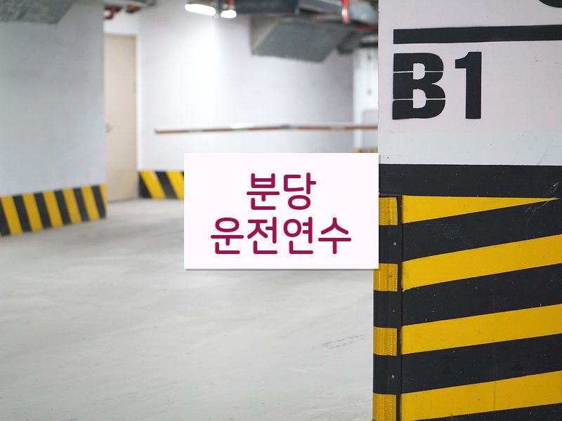 분당운전연수 후기