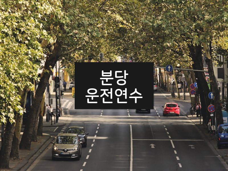 분당운전연수 후기