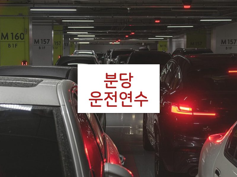 분당운전연수 후기