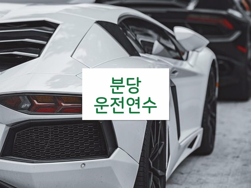 분당운전연수 후기
