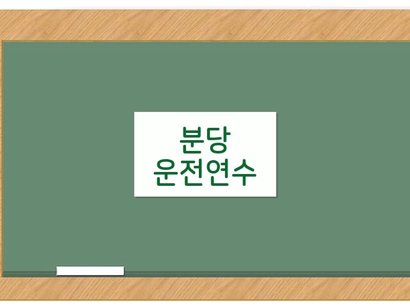 분당운전연수 후기