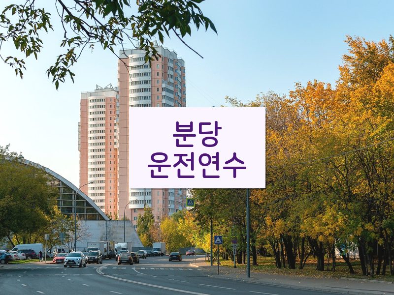 분당운전연수 후기