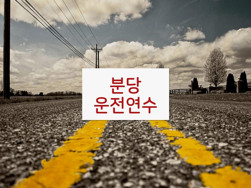 분당운전연수 후기