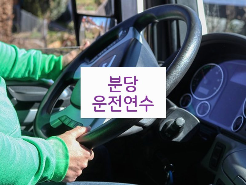 분당운전연수 후기