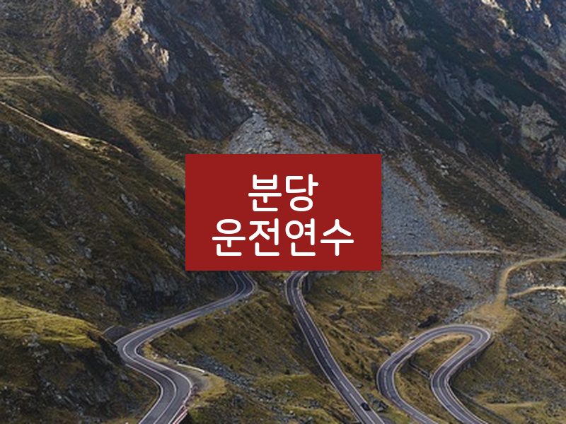 분당운전연수 후기