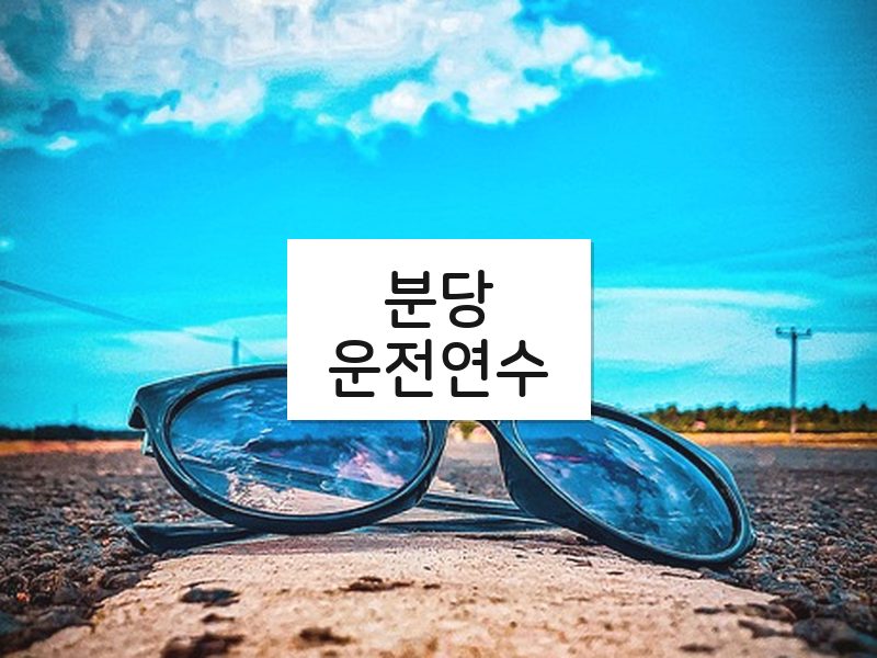 분당운전연수 후기