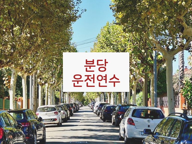 분당운전연수 후기