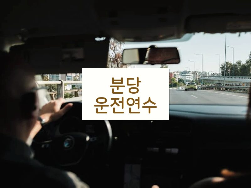 분당운전연수 후기