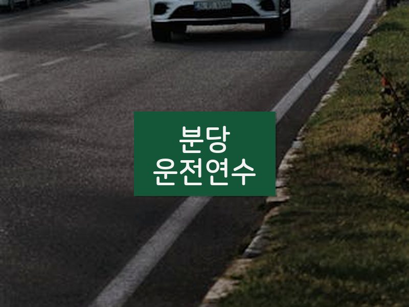 분당운전연수 후기