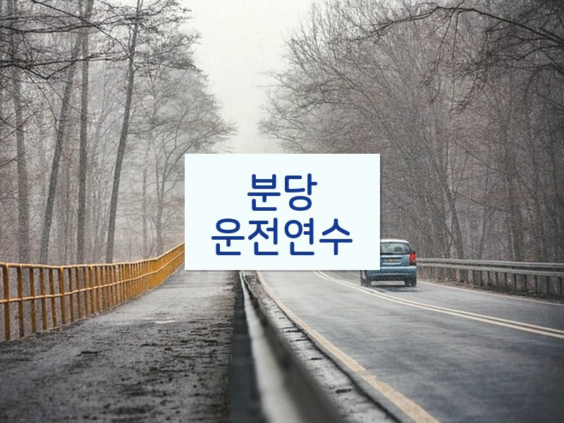분당운전연수 후기