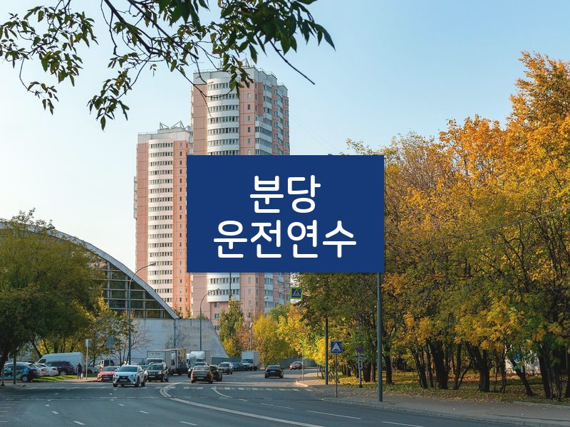 분당운전연수 후기