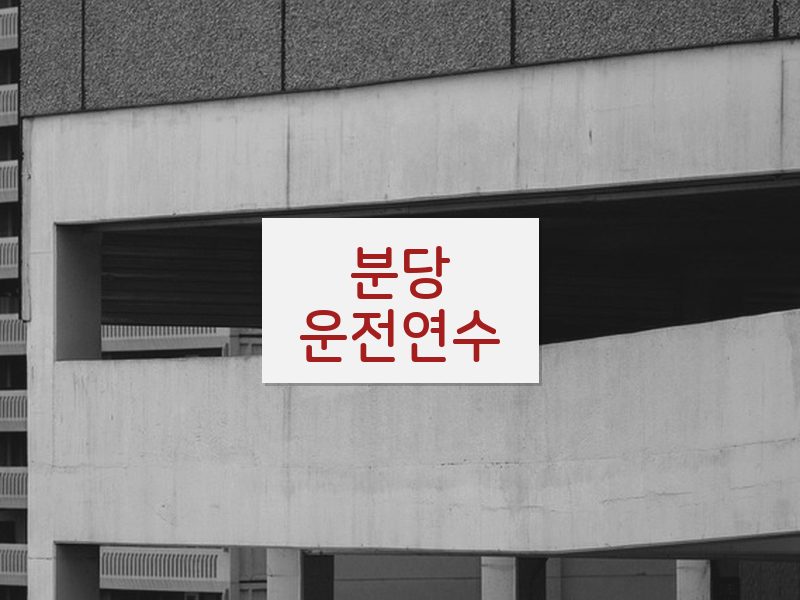 분당운전연수 후기