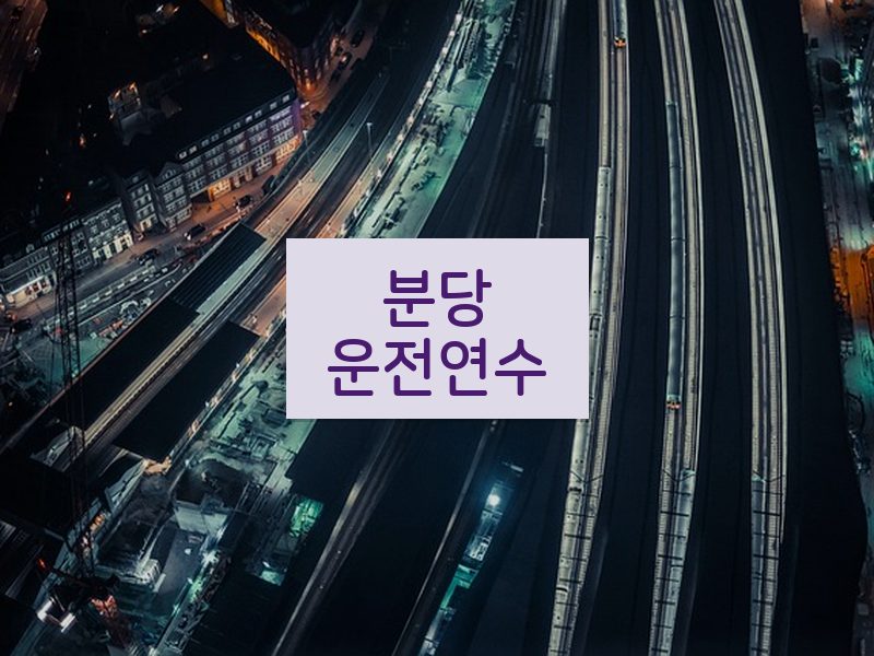 분당운전연수 후기