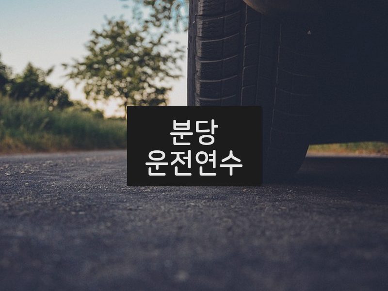 분당운전연수 후기