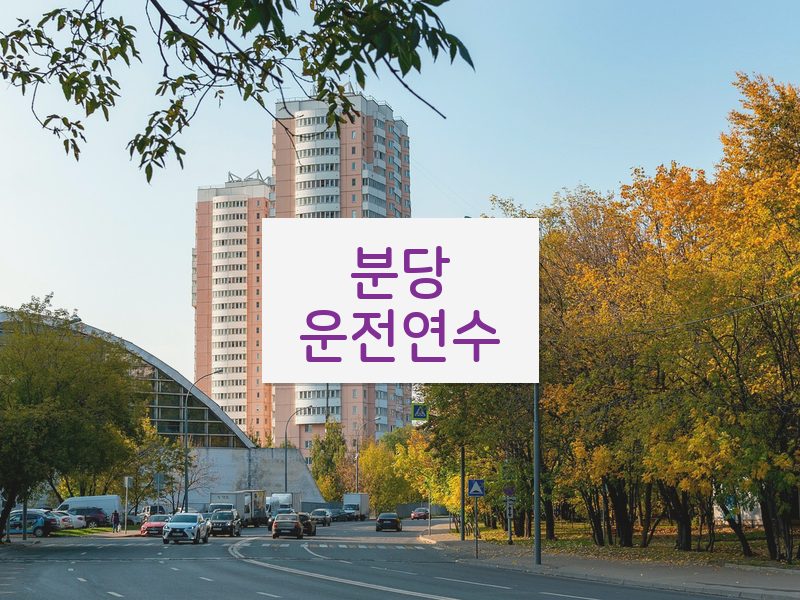 분당운전연수 후기
