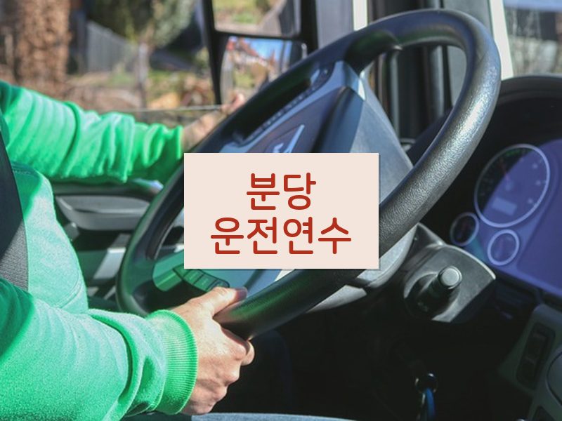 분당운전연수 후기