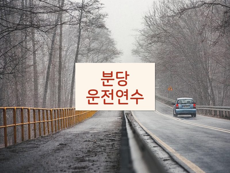분당운전연수 후기