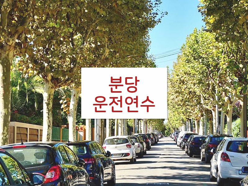 분당운전연수 후기