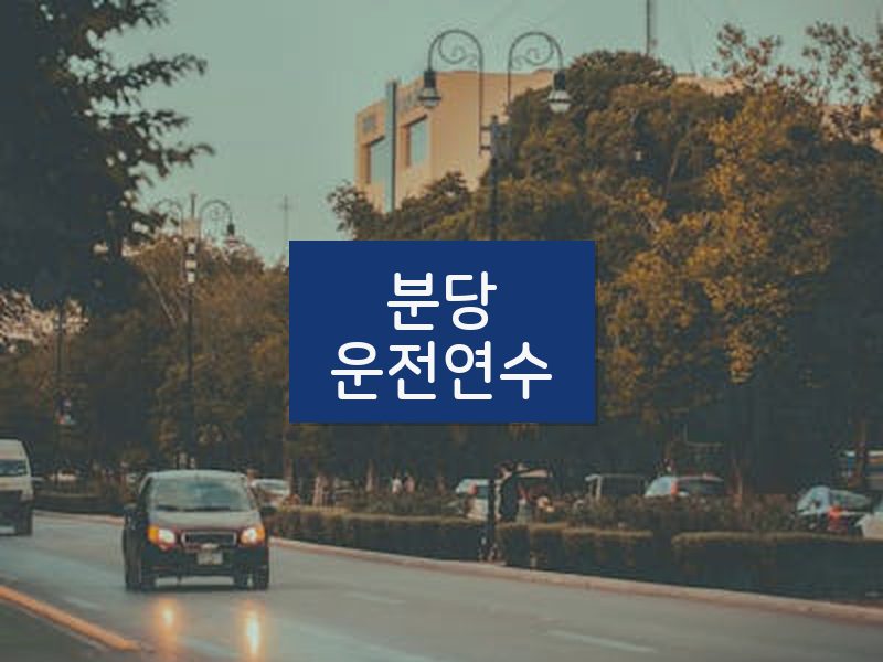 분당운전연수 후기