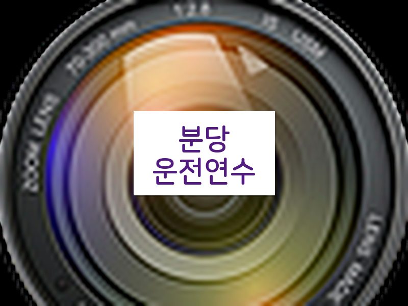 분당운전연수 후기