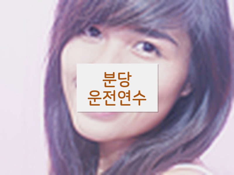 분당운전연수 후기