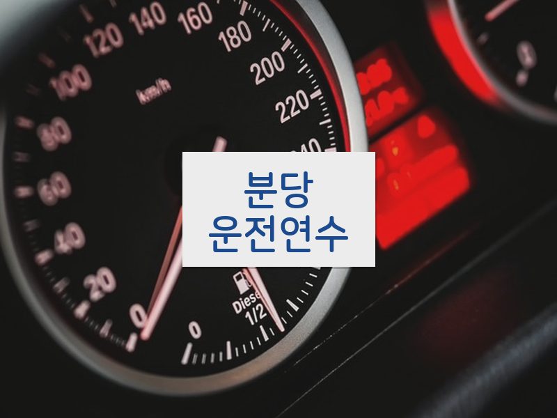 분당운전연수 후기