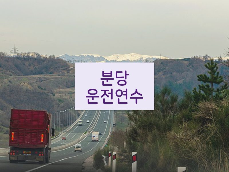 분당운전연수 후기