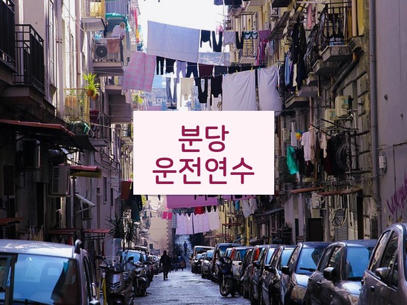 분당운전연수 후기