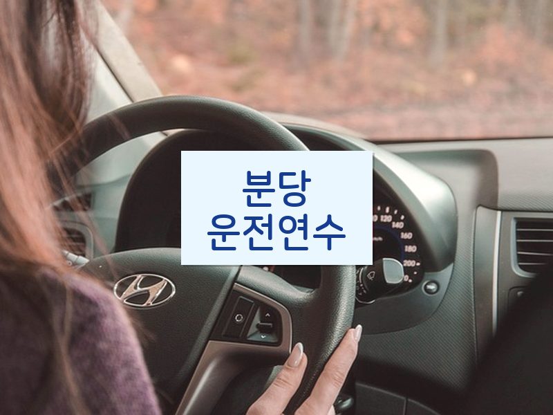 분당운전연수 후기