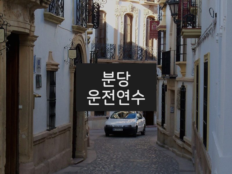 분당운전연수 후기