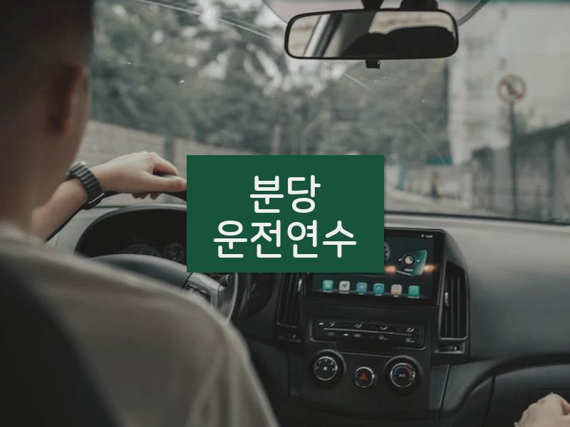 분당운전연수 후기