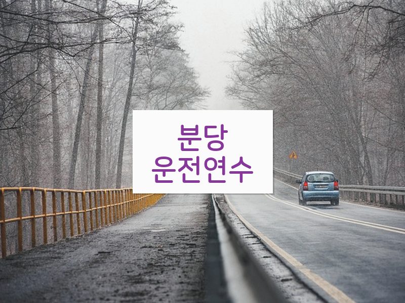 분당운전연수 후기