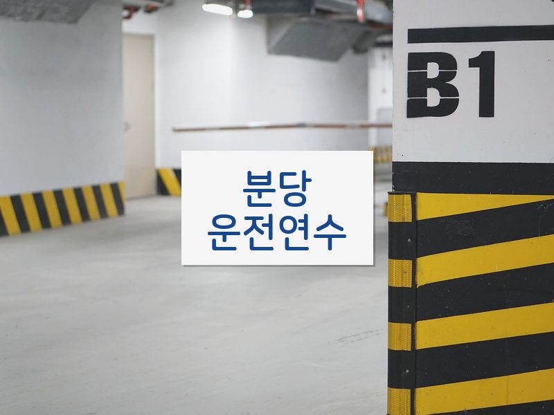 분당운전연수 후기