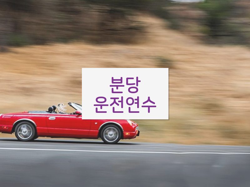 분당운전연수 후기